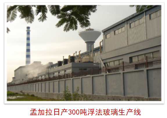 孟加拉日产300吨浮法玻璃出产线